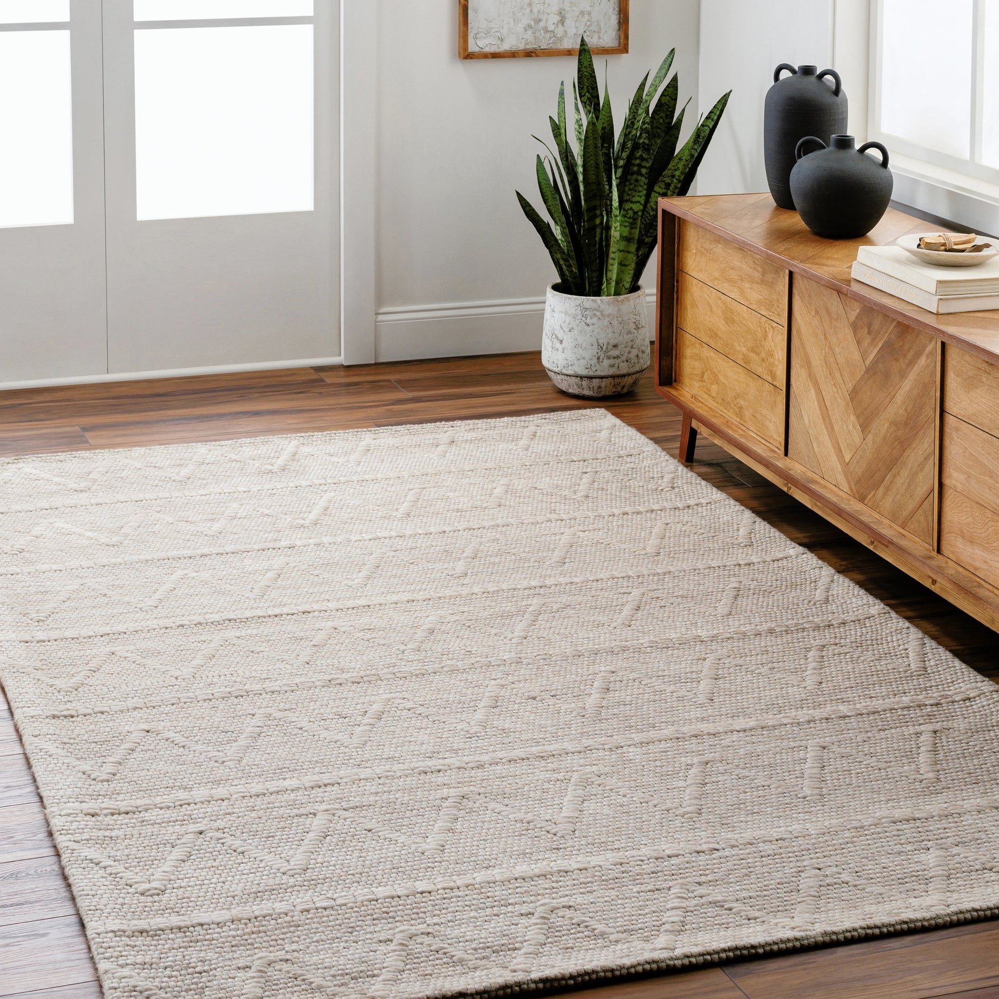 Empoli EPO-2304 Rug by Livabliss. Made from main: 50% recycled pet yarn, main: 50% wool in a unique style.