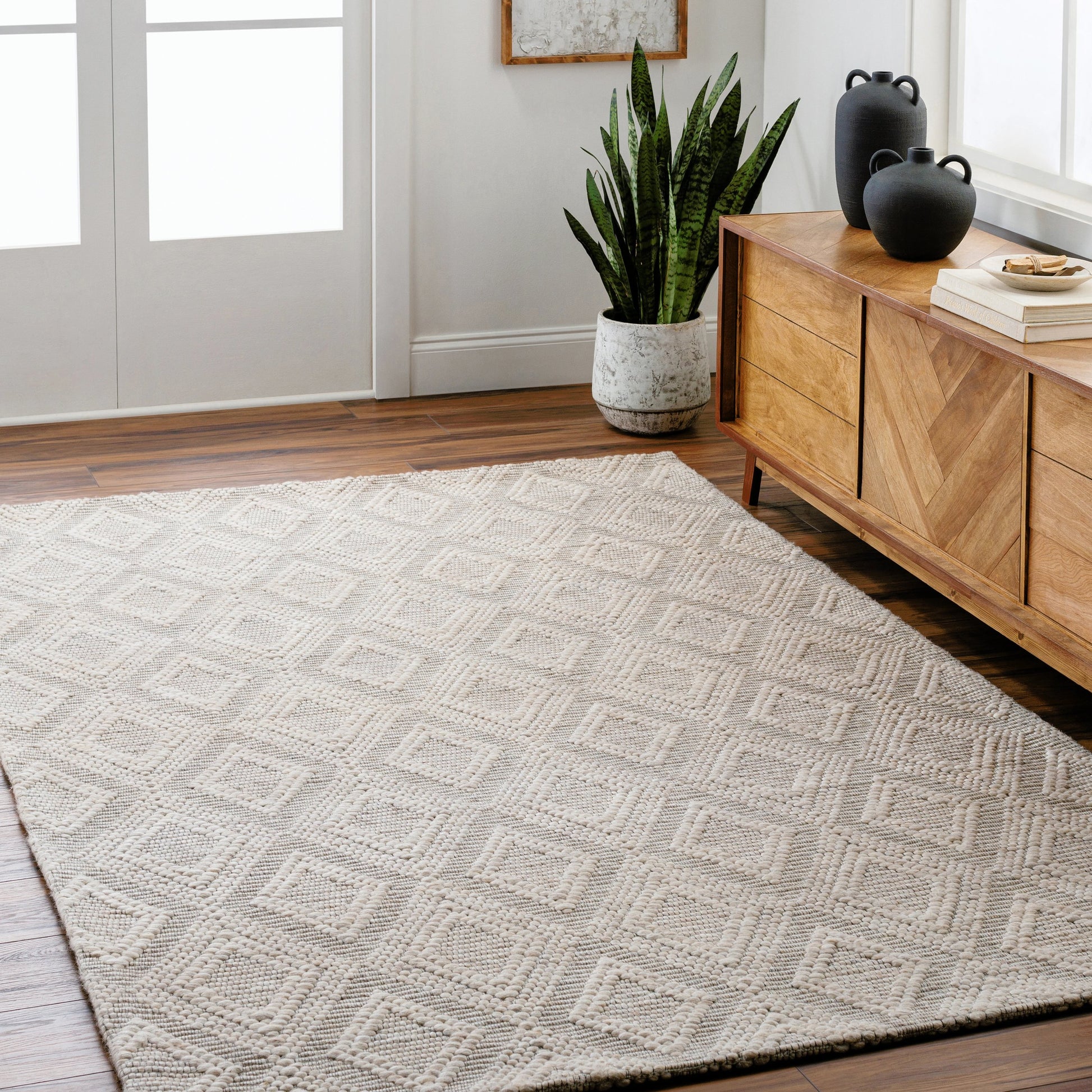 Empoli EPO-2312 Rug by Livabliss. Made from main: 50% recycled pet yarn, main: 50% wool in a unique style.