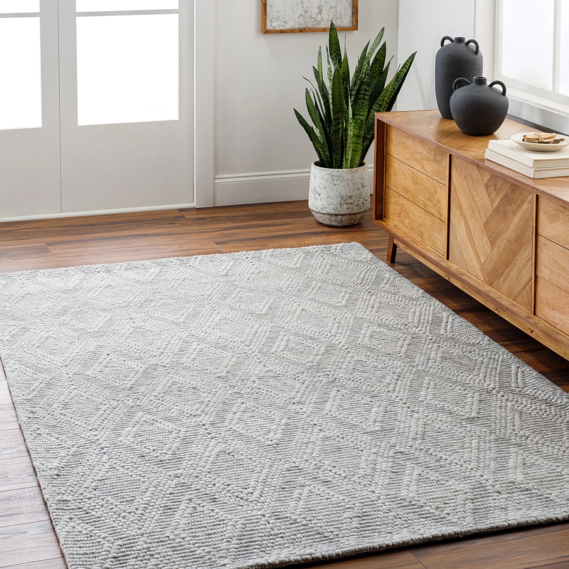 Empoli EPO-2312 Rug by Livabliss. Made from main: 50% recycled pet yarn, main: 50% wool in a unique style.