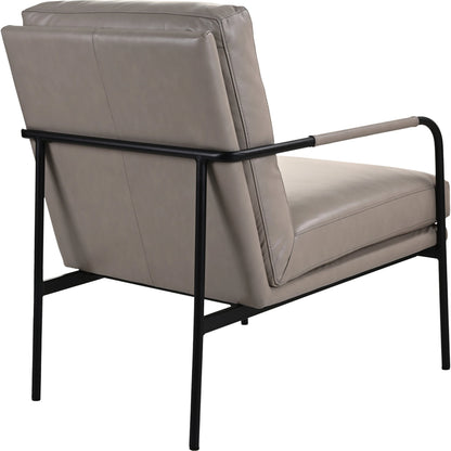 Verlaine Chair Chestnut by Moe's Home Collection. Made from upholstery: 100% top grain leather, powder-coated metal frame, zigzag spring support, foam cushions in a transitional style.