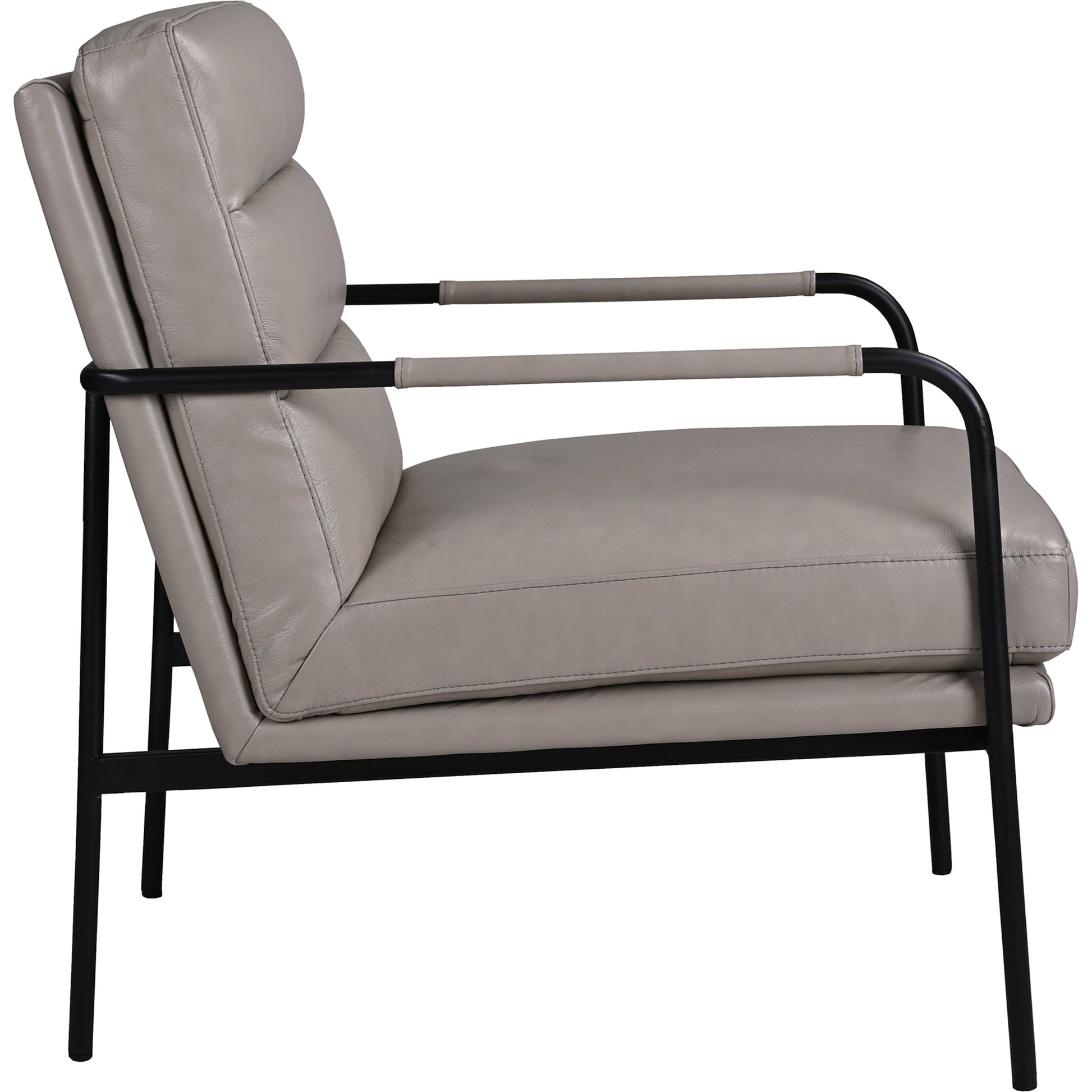 Verlaine Chair Chestnut by Moe's Home Collection. Made from upholstery: 100% top grain leather, powder-coated metal frame, zigzag spring support, foam cushions in a transitional style.