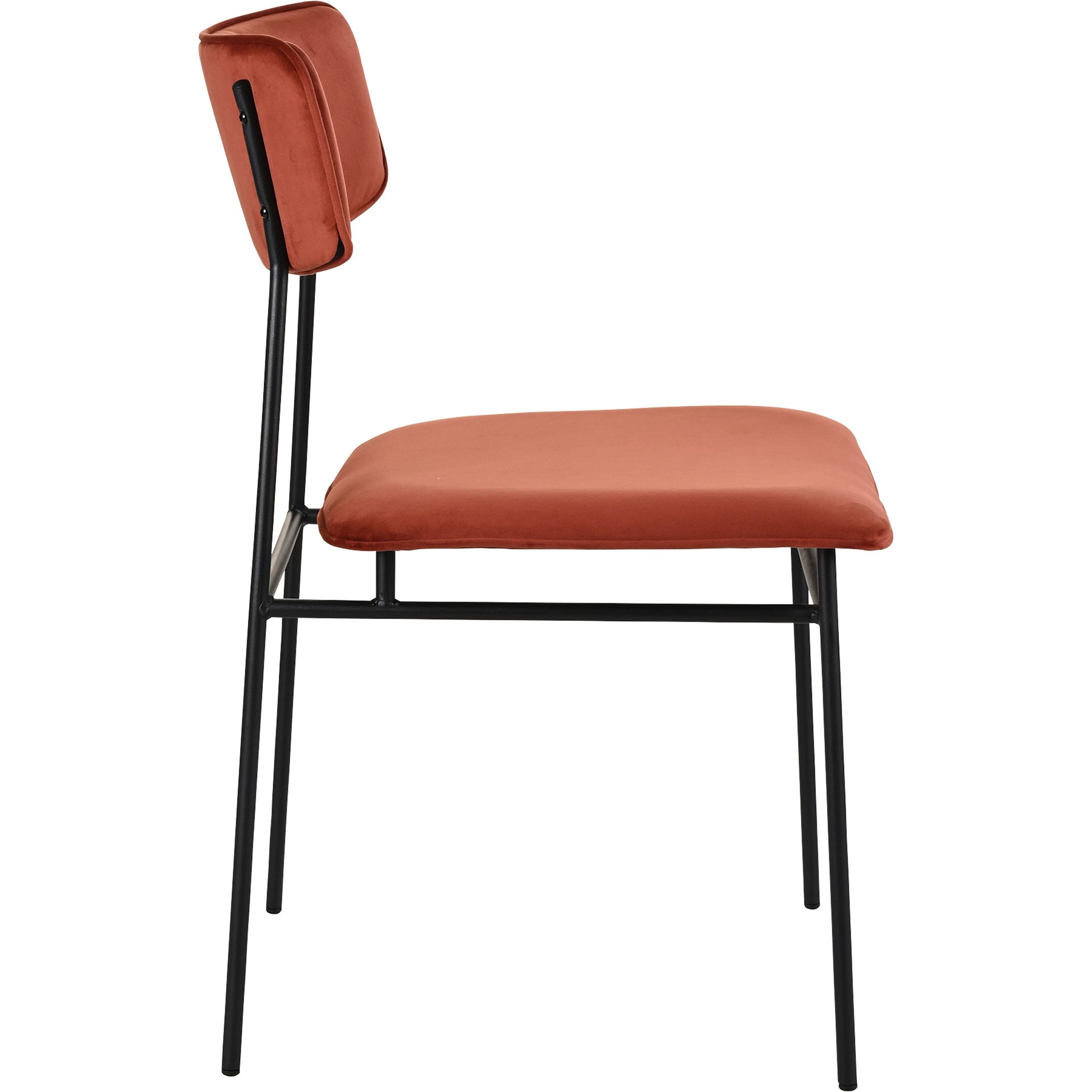 Sailor Dining Chair (Set of 2) by Moe's Home Collection in brown. Made from upholstery: 100% top grain leather, powder-coated metal frame, plywood, foam padding in a transitional style.