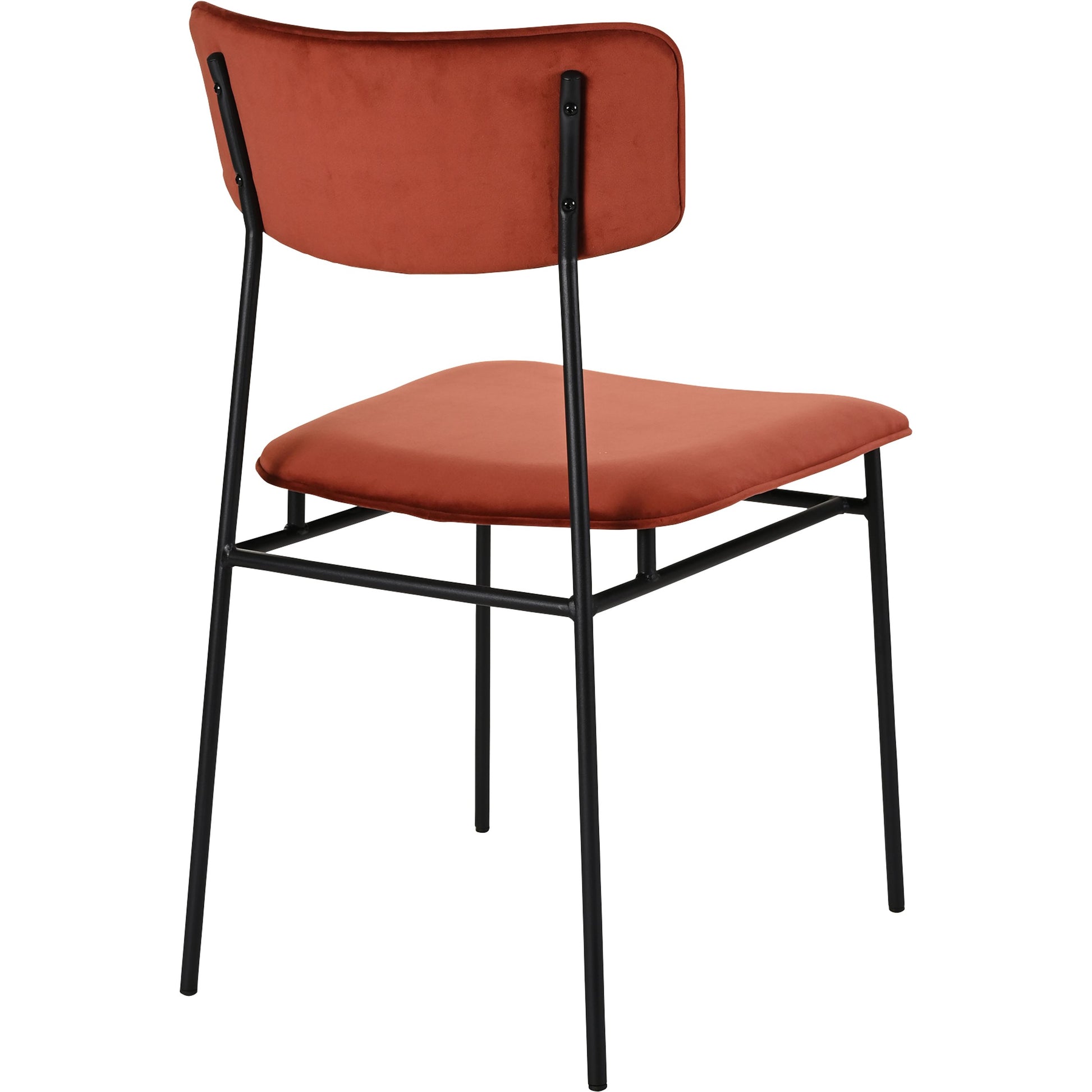 Sailor Dining Chair (Set of 2) by Moe's Home Collection in brown. Made from upholstery: 100% top grain leather, powder-coated metal frame, plywood, foam padding in a transitional style.