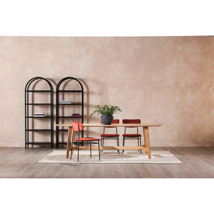 Sailor Dining Chair (Set of 2) by Moe's Home Collection in brown. Made from upholstery: 100% top grain leather, powder-coated metal frame, plywood, foam padding in a transitional style.