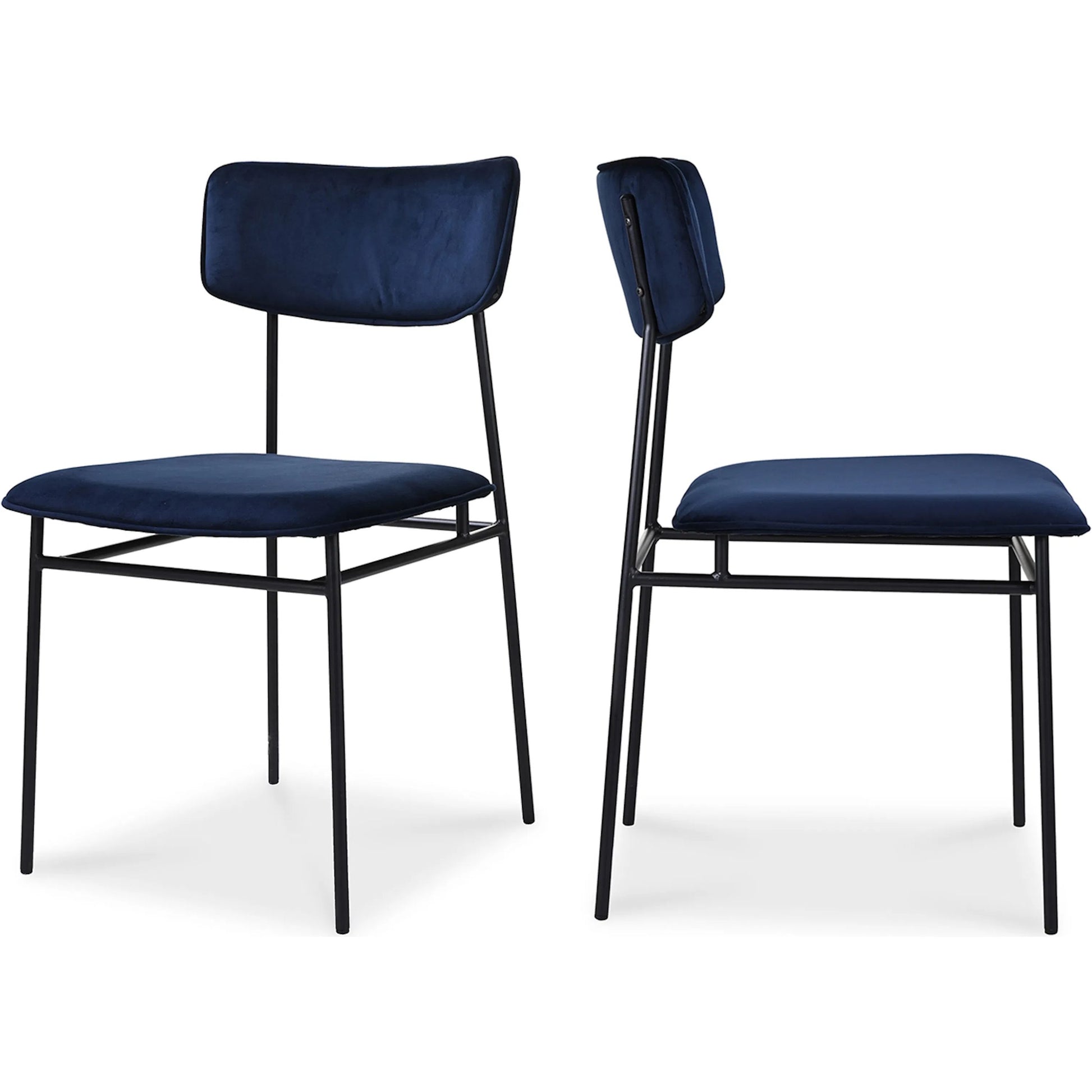 Sailor Dining Chair (Set of 2) by Moe's Home Collection in brown. Made from upholstery: 100% top grain leather, powder-coated metal frame, plywood, foam padding in a transitional style.