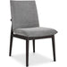 Charlie Dining Chair (Set of 2) by Moe's Home Collection in dark brown. Made from upholstery: 95% polyester, 5% nylon, rubber wood base, zig, zag spring, foam padding in a modern style.