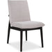Charlie Dining Chair (Set of 2) by Moe's Home Collection in dark brown. Made from upholstery: 95% polyester, 5% nylon, rubber wood base, zig, zag spring, foam padding in a modern style.