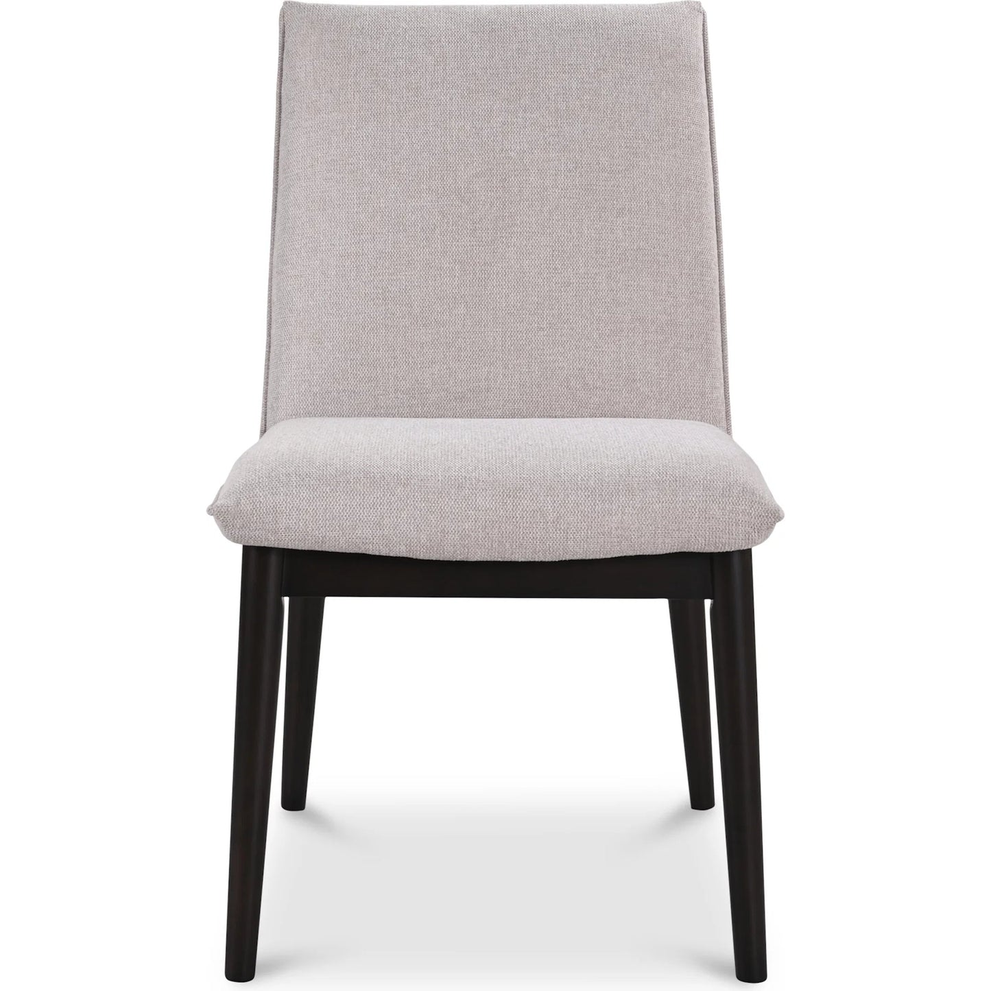 008 SI-2253641 | Additional Silo | Charlie Dining Chair (Set of 2) by Moe's Home Collection in dark brown. Made from upholstery: 95% polyester, 5% nylon, rubber wood base, zig, zag spring, foam padding in a modern style.