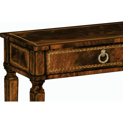 Buckingham Empire Mahogany Console Table by Jonathan Charles in medium antique mahogany. Made from acacia in a traditional style.