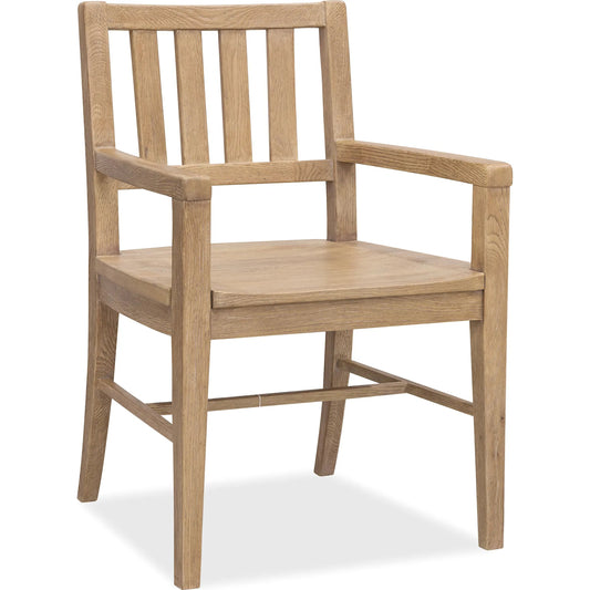 Driftwood Splatback Arm Chair by Hooker Furniture. Made from unique in a transitional style.