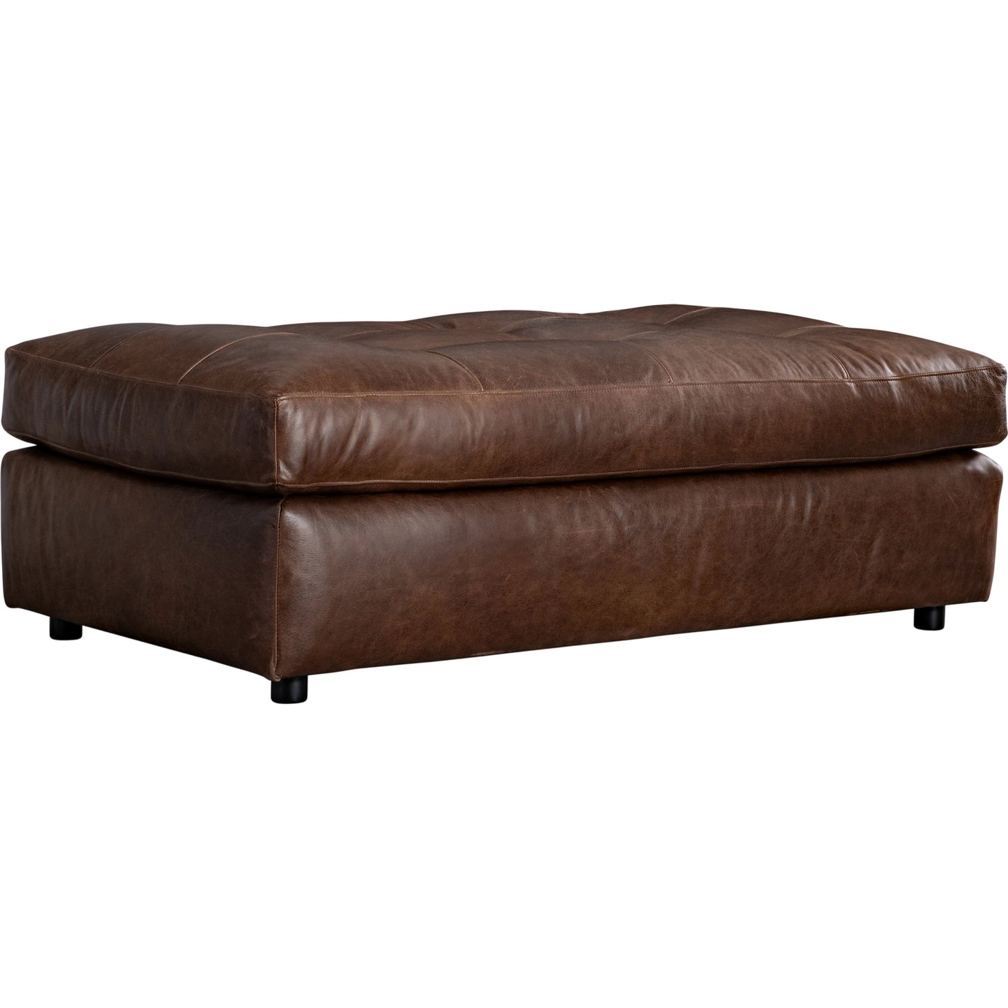 001 SI-2539257 | Primary Silo | Nest Leather Ottoman by Bernhardt in brown. Made from leather in a unique style.