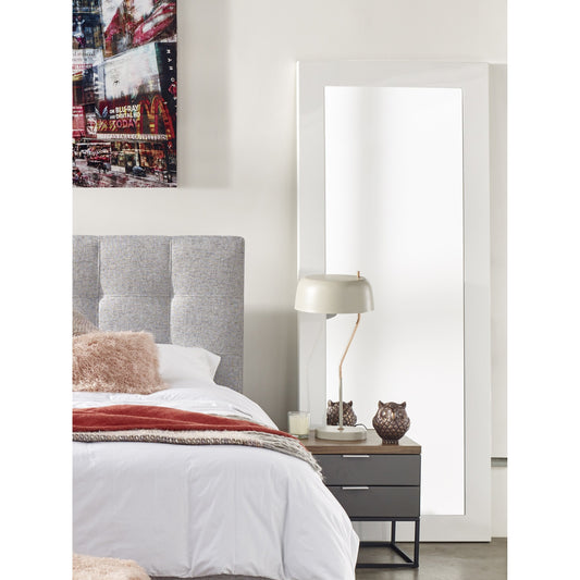 Kensington Mirror  by Moe's Home Collection in white. Made from mirror, mdf in a traditional style.