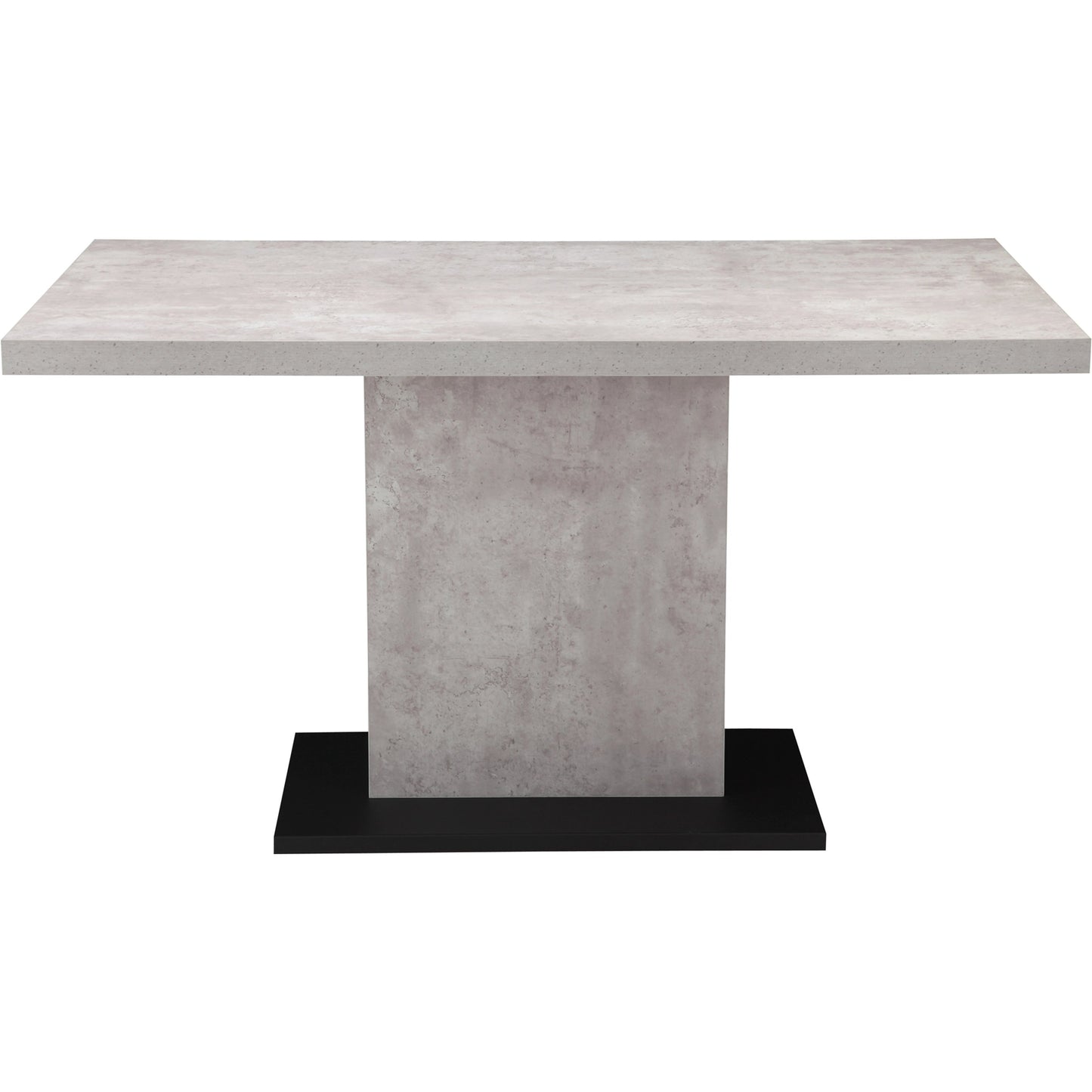 002 SI-2121929 | Additional Silo | Hanlon Dining Table by Moe's Home Collection in light grey. Made from concrete-look melamine over mdf, metal frame, powder-coated iron base in a modern style.