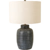 Body: Black, Shade (Outside): Beige, Shade (Inside): White, Finial: Metallic - Silver, Harp: Metallic - Nickel, Cord: Black