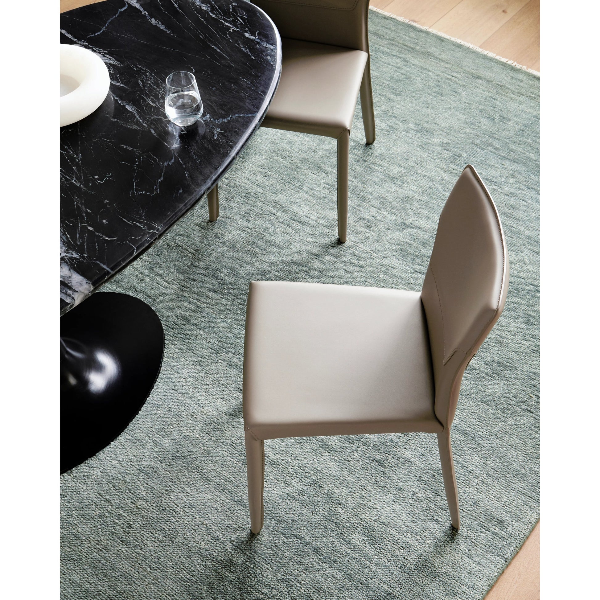 Eric - 497385 (Set of 2) by Surya in base: khaki and hand finished. Made from upholstery: pvc, base: metal, fill: 100% polyurethane foam in a modern style.