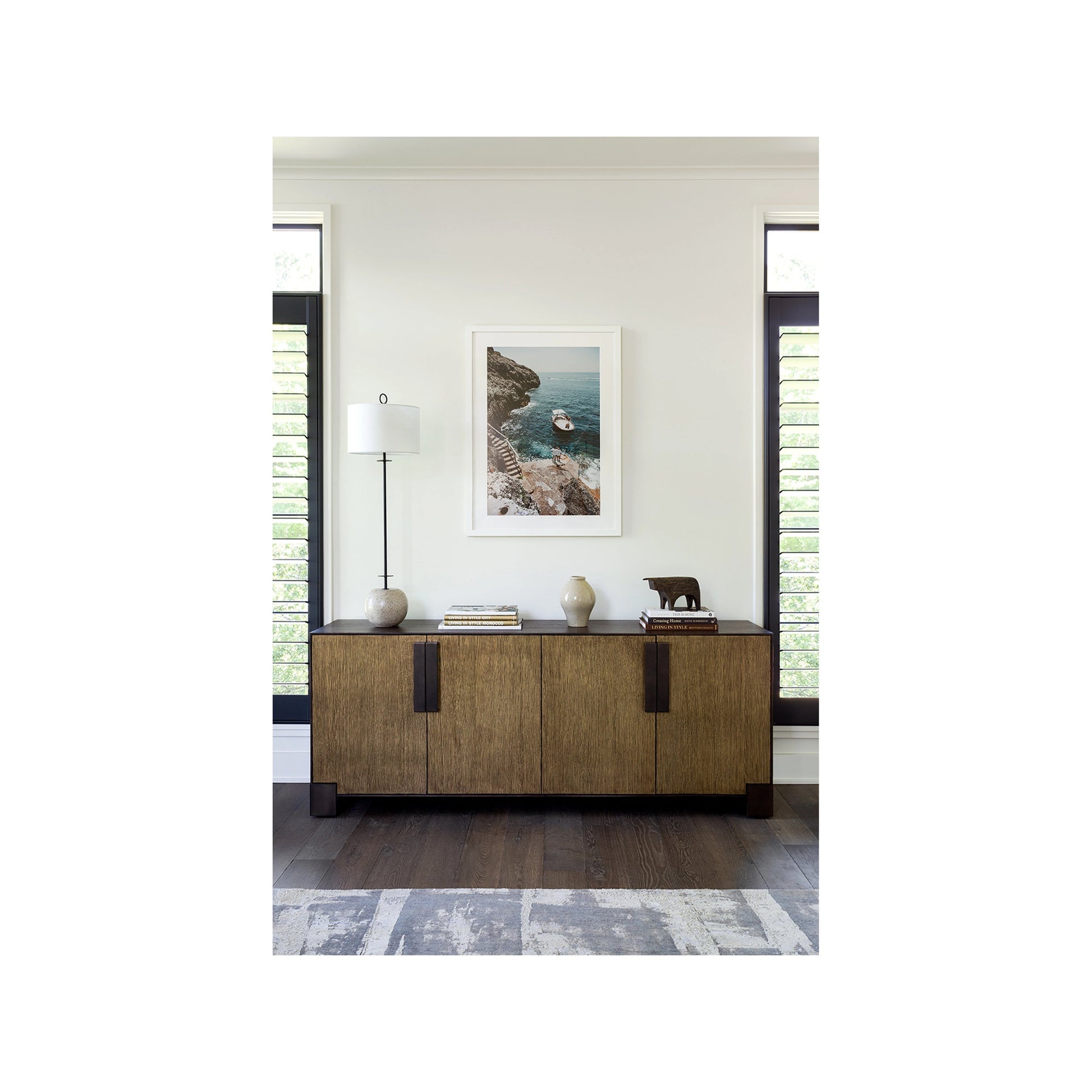 Erinn V X Universal Riviera Console by Universal Furniture in otter, guilded oak. Made from unique in a modern style.