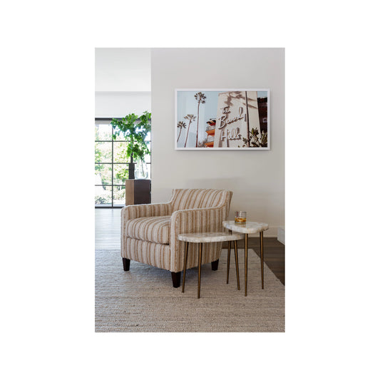 Erinn V X Universal Fino Tall Side Table by Universal Furniture in agate, antique satin brass. Made from unique in a modern style.