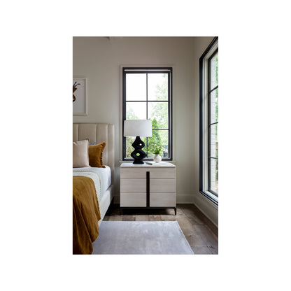 Erinn V X Universal Maren Nightstand by Universal Furniture in silver lining, satin bronze. Made from unique in a modern style.