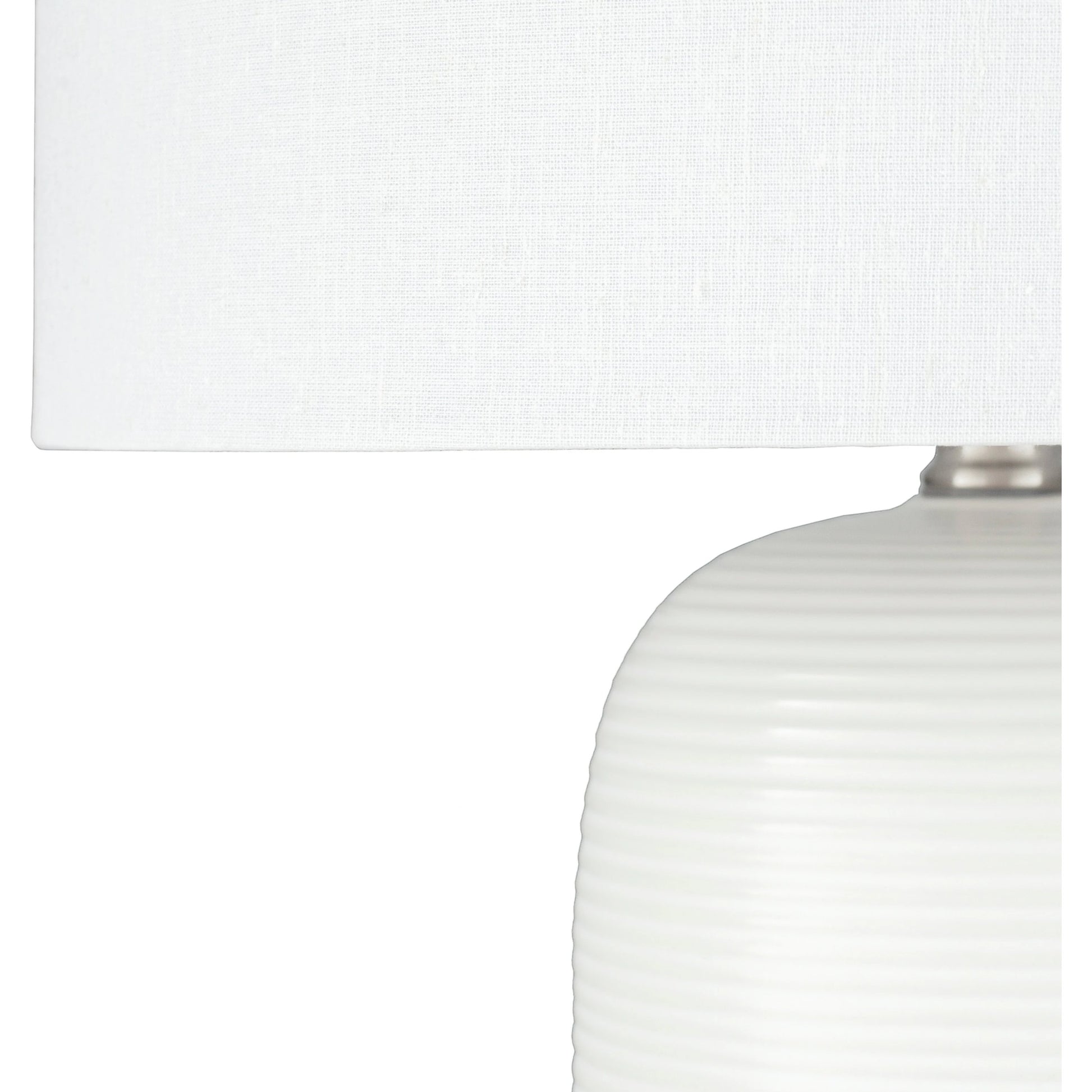 Everly - 22070 by Livabliss in white and white. Made from linen, polyester, ceramic, wood, metal in a modern style.
