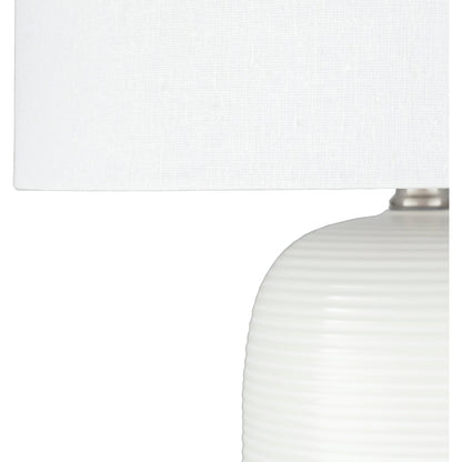 Everly - 22070 by Livabliss in white and white. Made from linen, polyester, ceramic, wood, metal in a modern style.