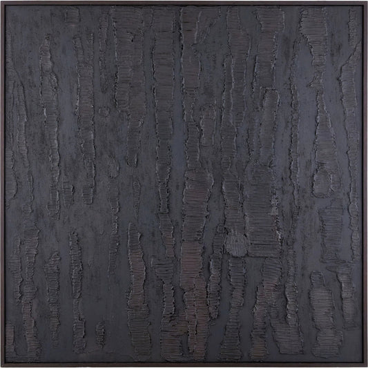 Erosion Framed Art by Surya in brown and hand painted. Made from canvas, polystyrene in a modern style.