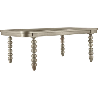 Morrissey Oldham Extendable Dining Table by A.R.T. Furniture in silver and bezel. Made from parawood solids, primavera veneers in a transitional style.