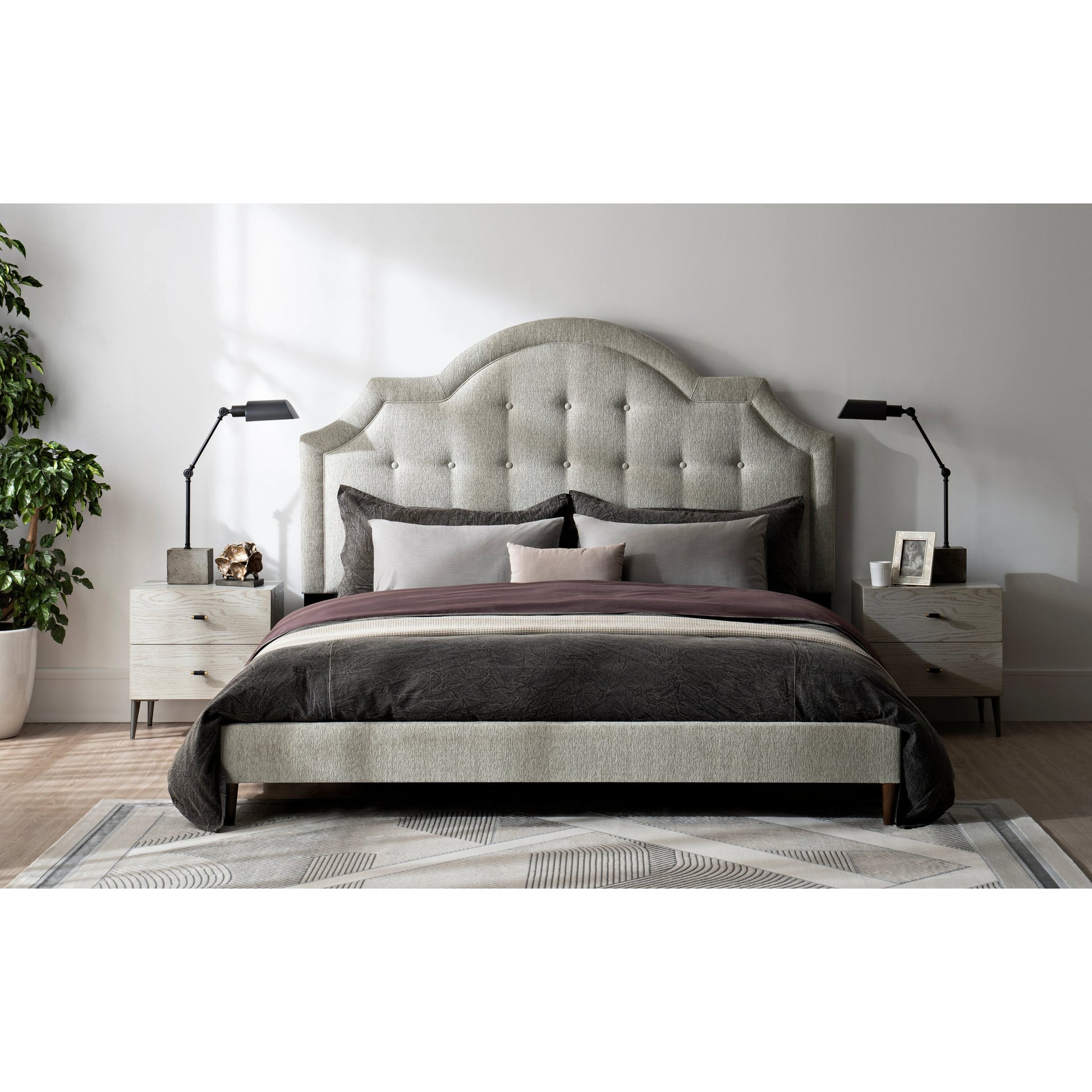 Zest Welt Upholstered Bed by Zest. Made from mdf, partical board in a modern style.