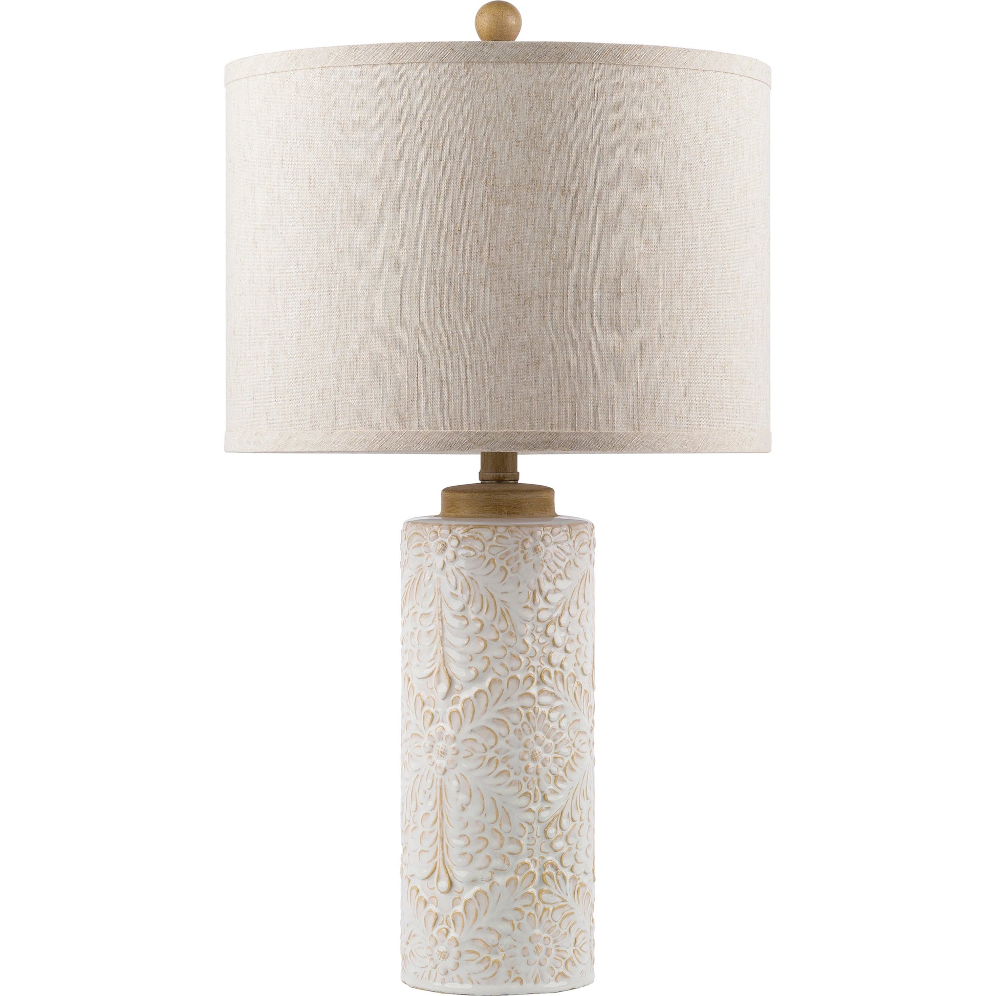 Esben - 29761 by Surya in off-white, beige and glazedpainted. Made from linen, polyester, ceramic, metal in a cottage & farmhouse style.