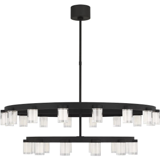 Esfera Two Tier X-Large Chandelier by Visual Comfort & Co.. Made from aluminum or brass in a transitional style.
