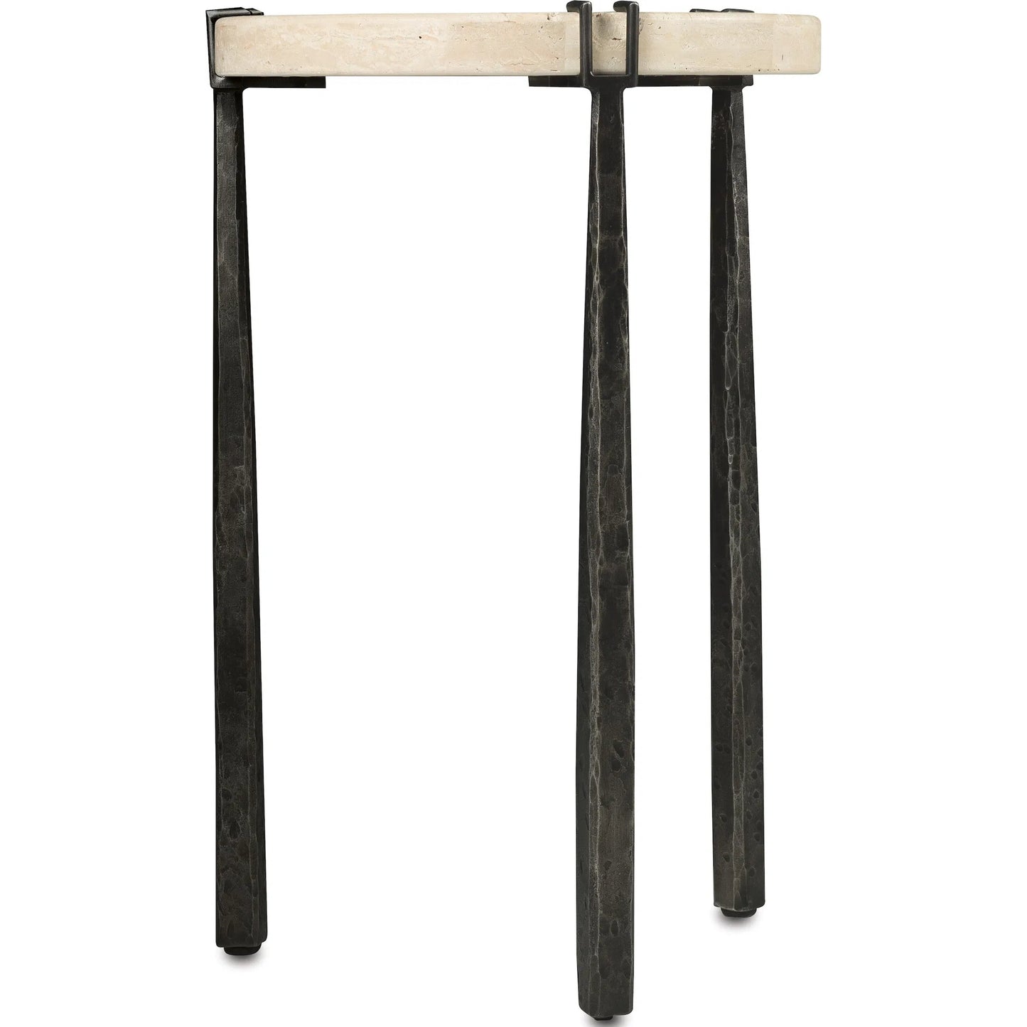 001 SI-2458439 | Primary Silo | Driftwood Metal Spot Table by Hooker Furniture in gray. Made from stone, metal in a modern style.