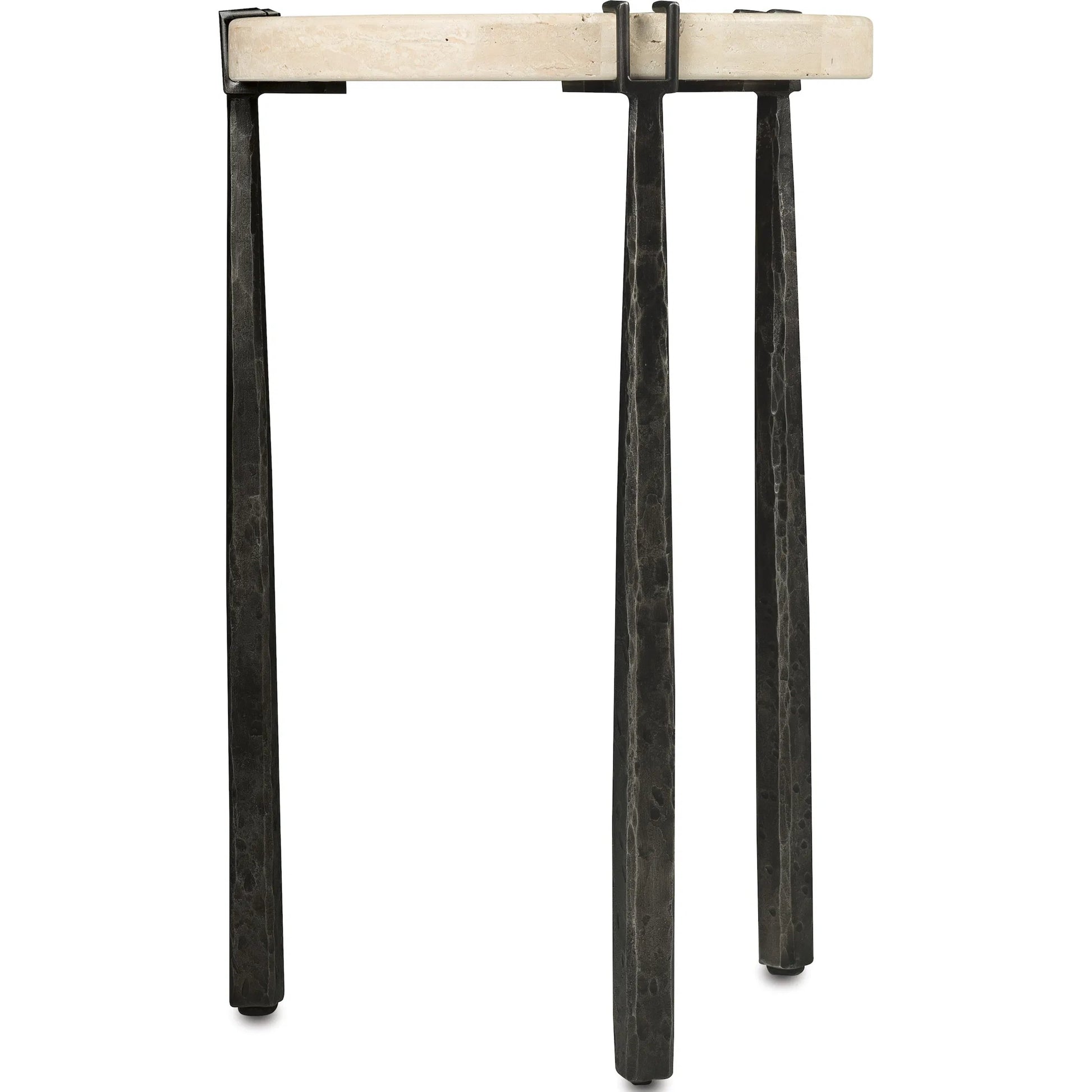 Driftwood Metal Spot Table by Hooker Furniture in gray. Made from stone, metal in a modern style.