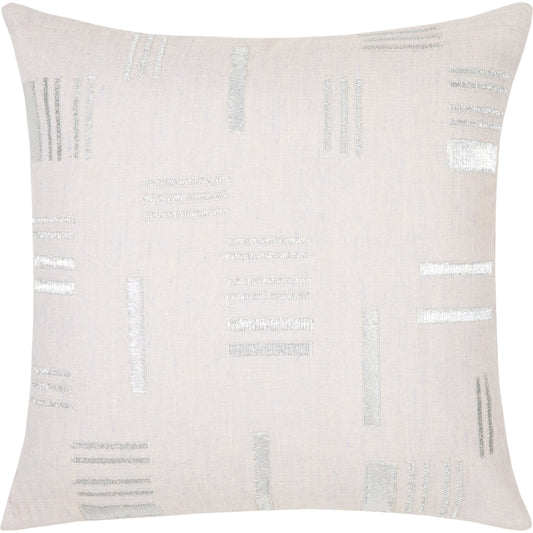 Espoo Pillow - 33014 by Surya in light silver, off-white, ivory. Made from front: 60% cotton, front: 40% jute, back: 60% cotton, back: 40% jute in a modern style.