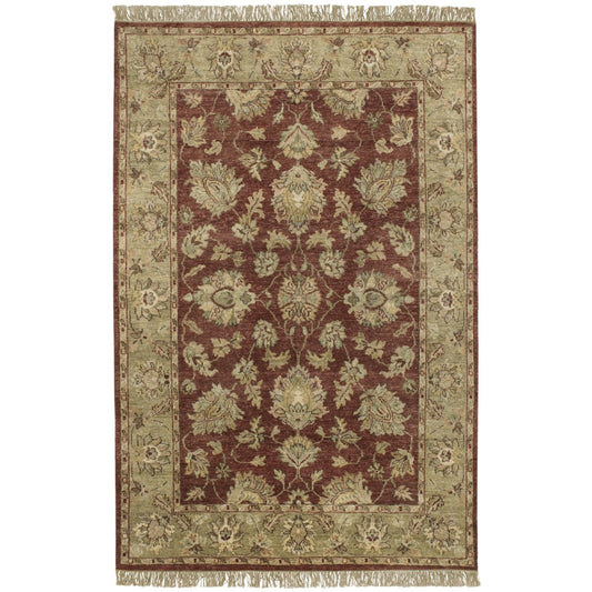 Estate Rug - 924 by Surya in rust, lilac, tan, gray, olive. Made from 100% hand spun new zealand wool in a unique style.