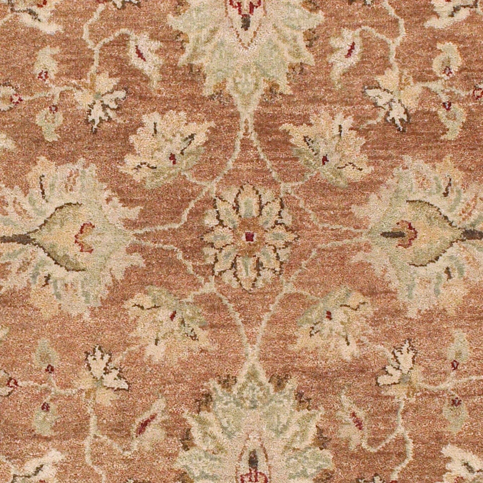 Estate Rug - 925 by Surya in camel, sage, dusty pink, dark brown, blush. Made from 100% hand spun new zealand wool in a unique style.