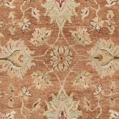 Estate Rug - 925 by Surya in camel, sage, dusty pink, dark brown, blush. Made from 100% hand spun new zealand wool in a unique style.