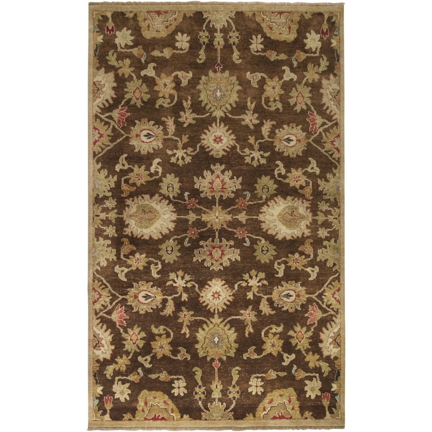 001 17904-3178,17904-3180 | Primary Silo | Estate Rug - 5996 by Surya in dark brown, tan, medium brown, light brown, red. Made from 100% hand spun new zealand wool in a unique style.