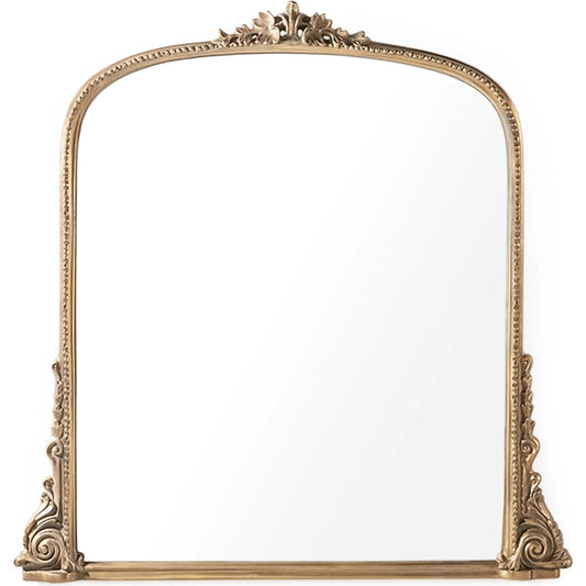 Jules Mirror by Zentique in distressed gold. Made from iron, mirror, mdf in a unique style.