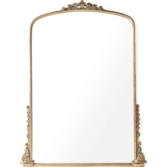 Jules Full Mirror by Zentique in distressed gold. Made from iron, mirror, mdf in a unique style.