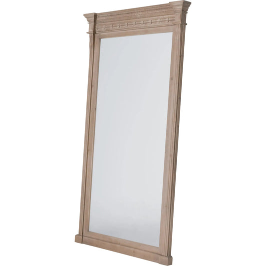 Estate Mirror by Essentials For Living in smoke gray pine. Made from solid reclaimed pine wood in a unique style.