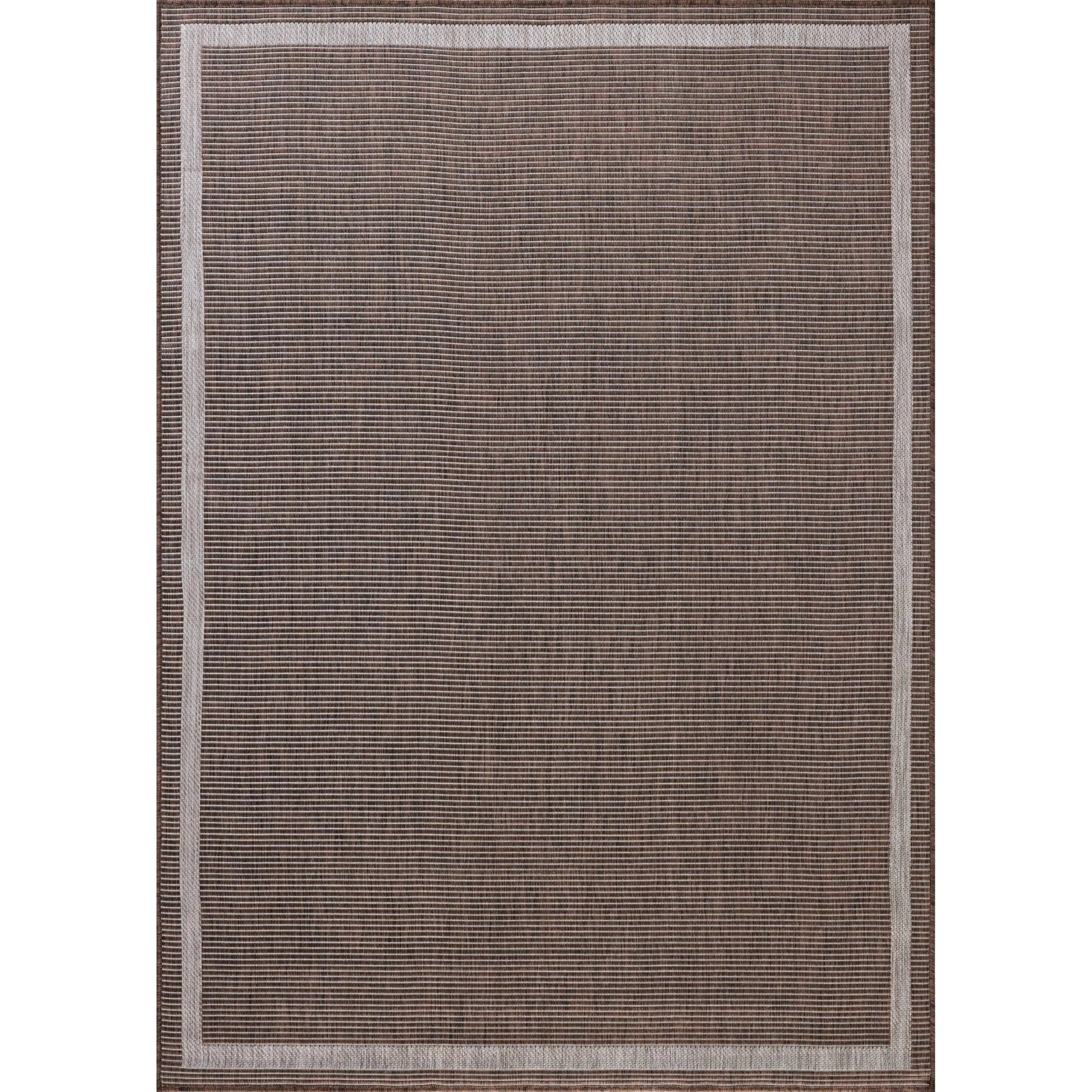 Easton ESN-02 Outdoor Rug by Loloi in dove, coffee. Made from 100% polypropylene in a unique style.