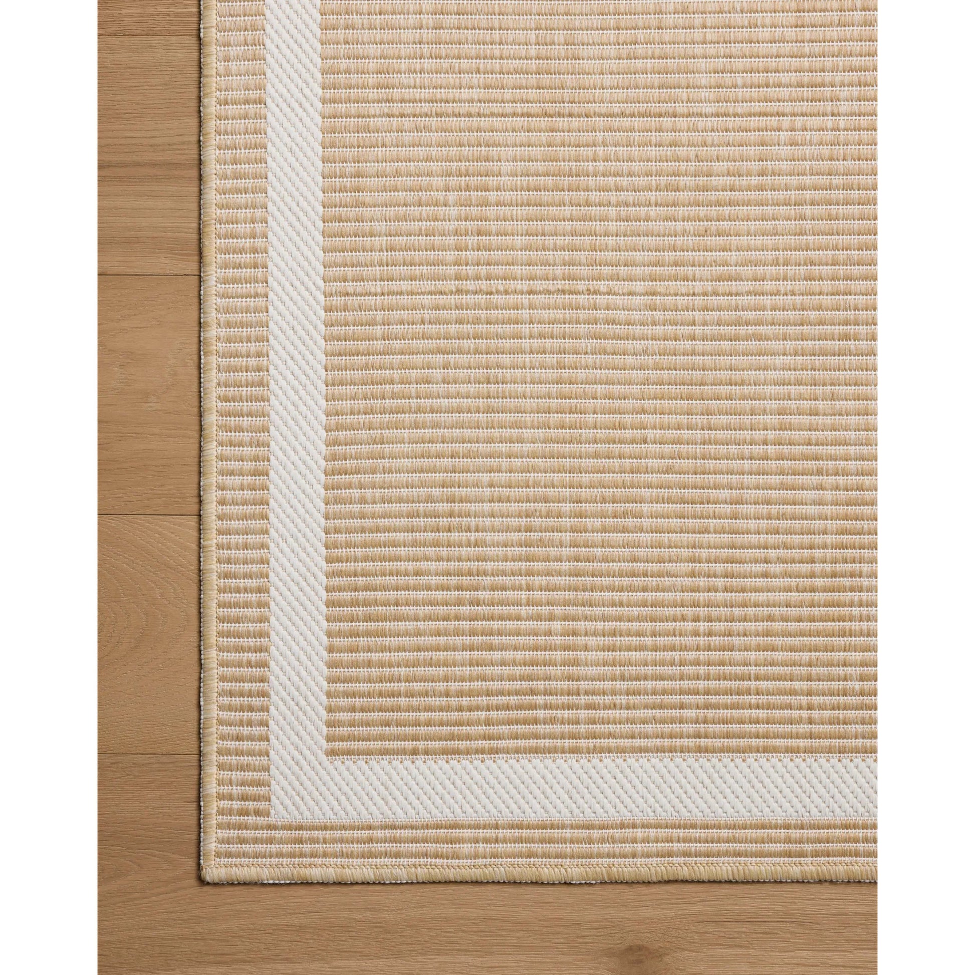 Easton ESN-05 Outdoor Rug by Loloi in wheat, ivory. Made from 100% polypropylene in a unique style.