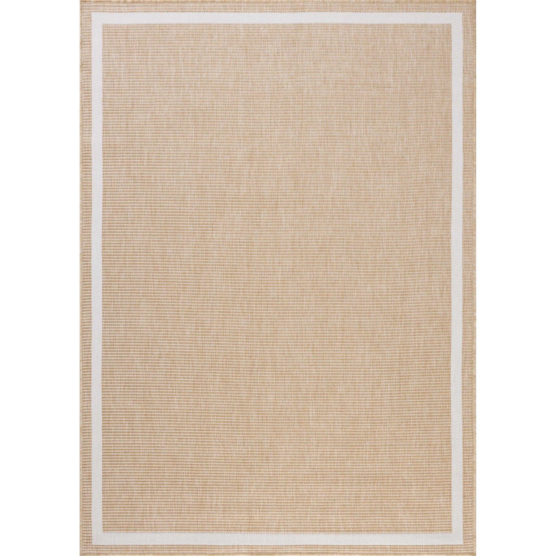 Easton ESN-05 Outdoor Rug by Loloi in wheat, ivory. Made from 100% polypropylene in a unique style.