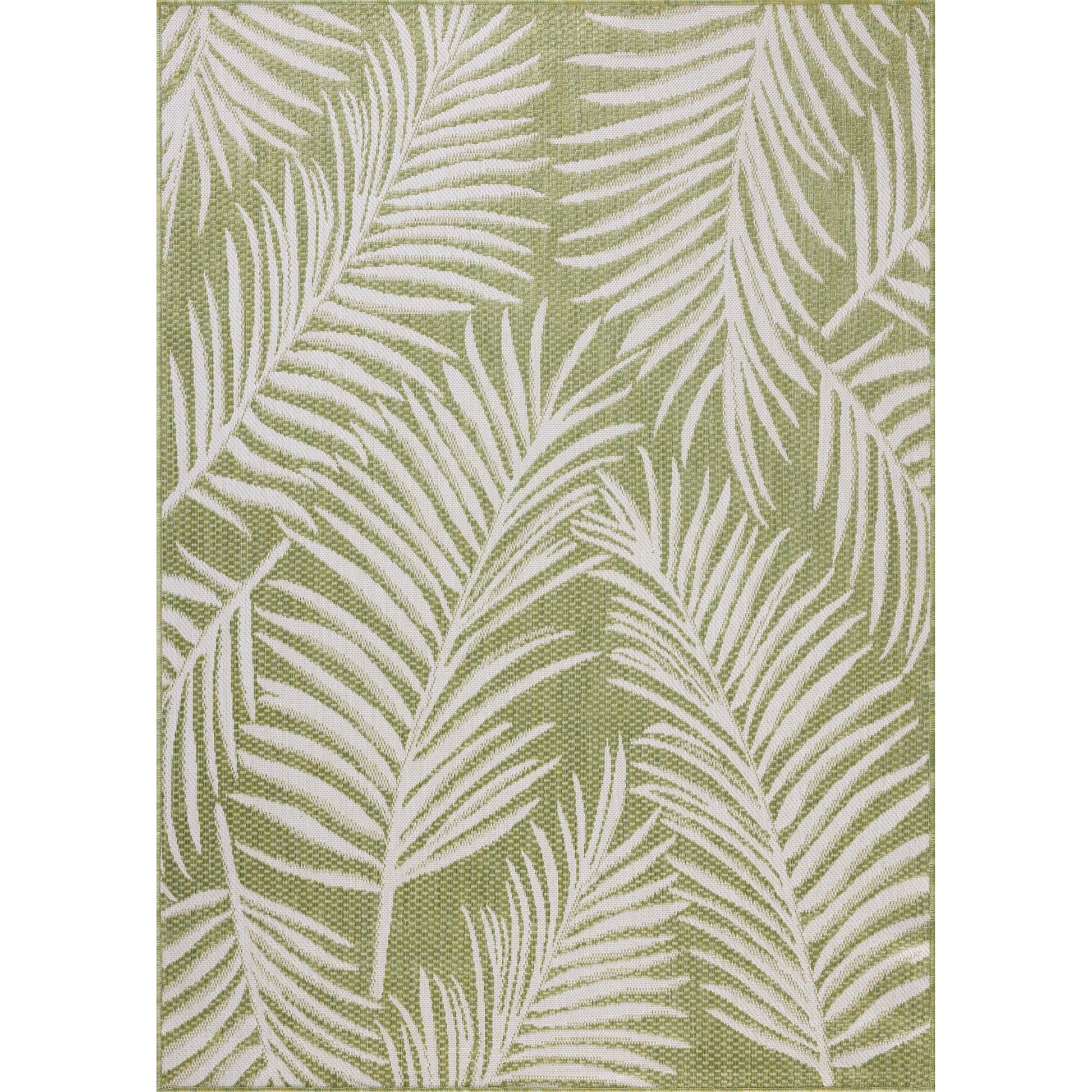 Easton ESN-06 Outdoor Rug by Loloi in ivory, green. Made from 100% polypropylene in a unique style.