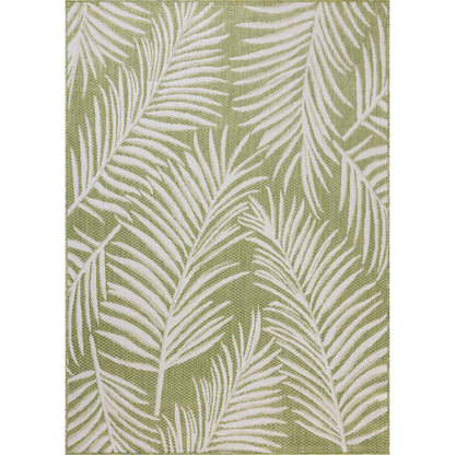 Easton ESN-06 Outdoor Rug by Loloi in ivory, green. Made from 100% polypropylene in a unique style.