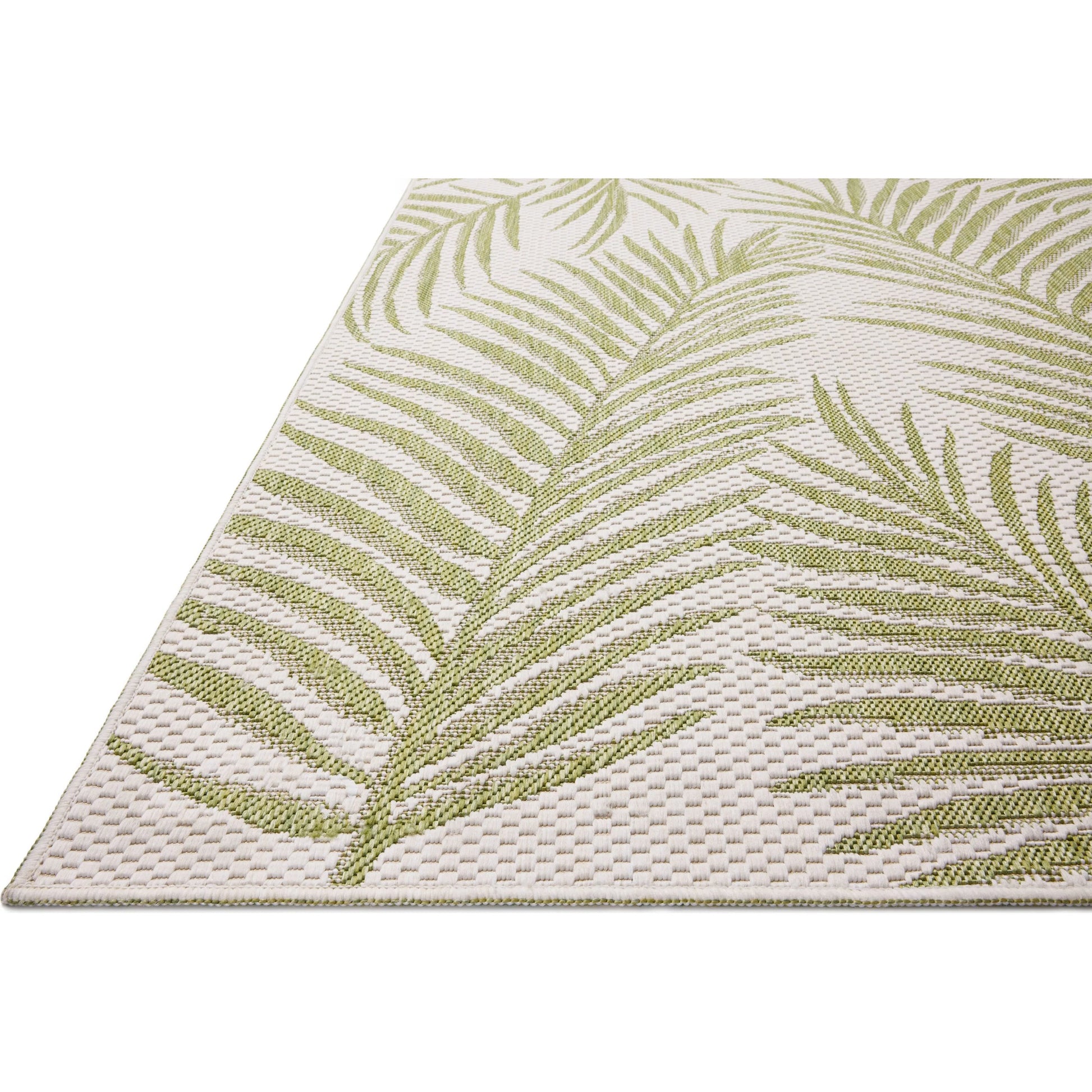 Easton ESN-06 Outdoor Rug by Loloi in ivory, green. Made from 100% polypropylene in a unique style.