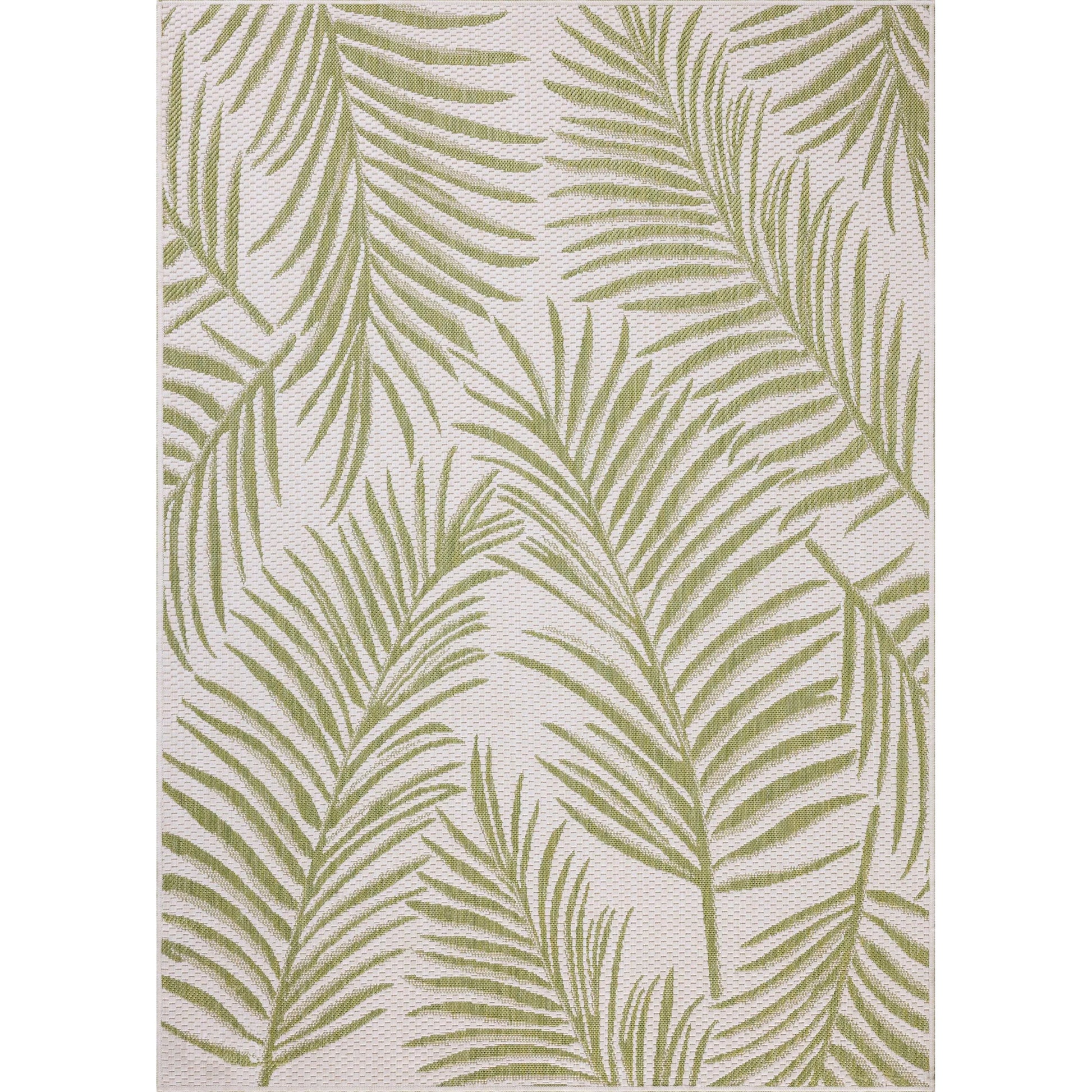 Easton ESN-06 Outdoor Rug by Loloi in ivory, green. Made from 100% polypropylene in a unique style.