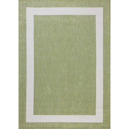 Easton ESN-07 Outdoor Rug by Loloi in green, ivory. Made from 100% polypropylene in a unique style.