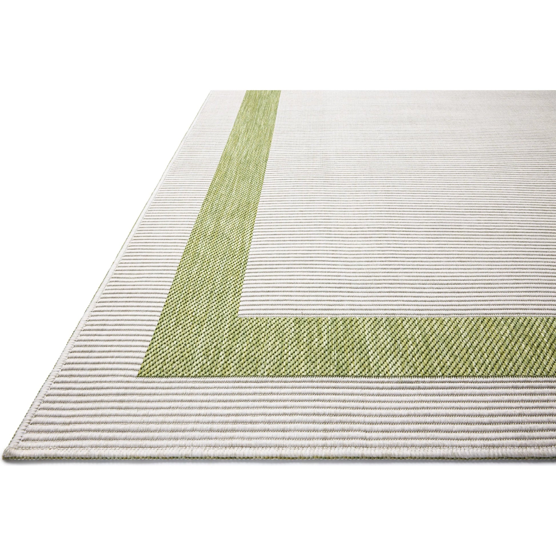Easton ESN-07 Outdoor Rug by Loloi in green, ivory. Made from 100% polypropylene in a unique style.