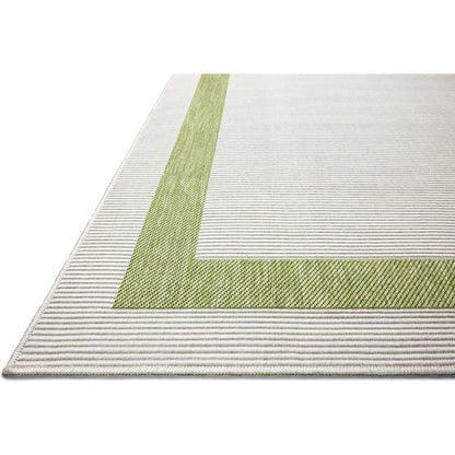 Easton ESN-07 Outdoor Rug by Loloi in green, ivory. Made from 100% polypropylene in a unique style.