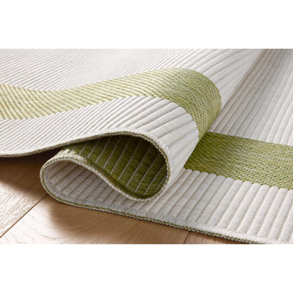 Easton ESN-07 Outdoor Rug by Loloi in green, ivory. Made from 100% polypropylene in a unique style.